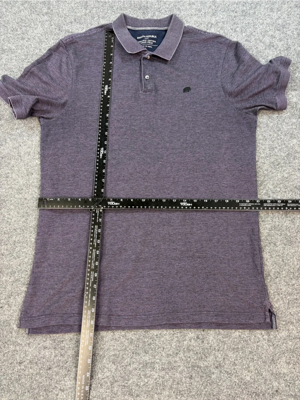 Banana Republic Organic Cotton Polo | Quiet Luxury | Purple Lilac Golf Casual